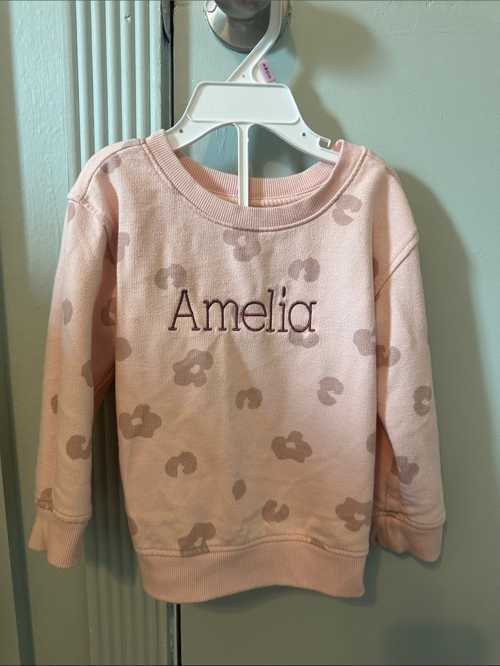 Cat & Jack Pink Amelia Embroidered Floral Sweatshirt